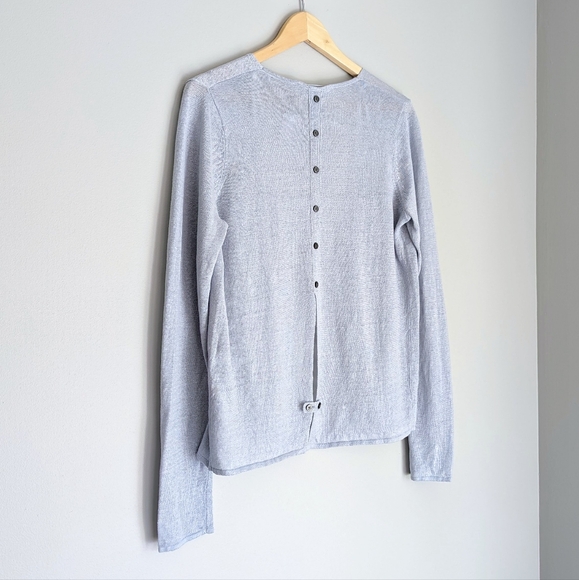 NWT Simons 100% Linen Button-Back Cardigan - Picture 4 of 11